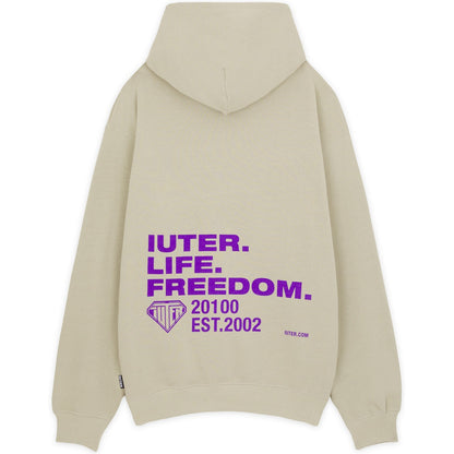 Felpe con cappuccio Uomo Iuter - Freedom Hoodie - Bianco