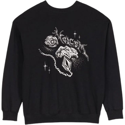 Felpe senza cappuccio Uomo Volcom - Recto Verso Crew - Nero
