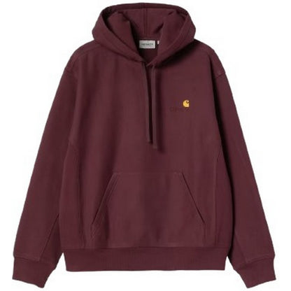 Felpe con cappuccio Uomo Carhartt Wip - Hooded American Script Sweat - Bordeaux