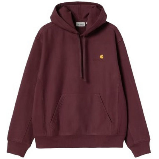 Felpe con cappuccio Uomo Carhartt Wip - Hooded American Script Sweat - Bordeaux