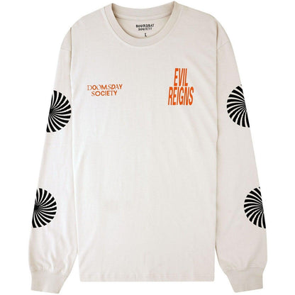 Maglie a manica lunga Uomo Doomsday - Optiskull Longsleeve - Bianco