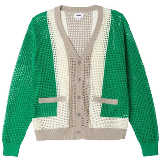 Cardigan Uomo Obey - Anderson 60S Cardiga - Verde