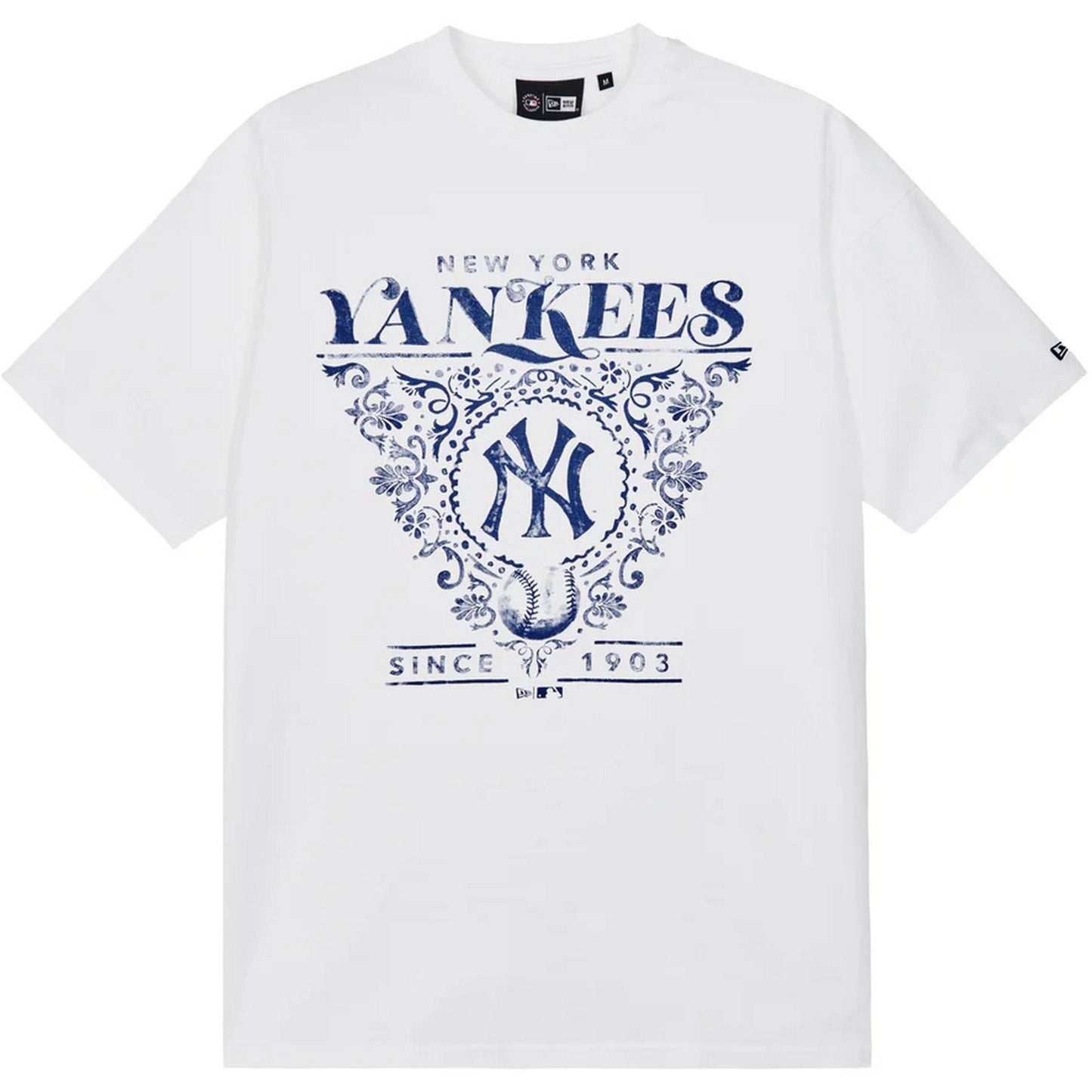T-shirt Unisex New Era - Mlb Floral Grphc Os Tee Neyyan - Bianco
