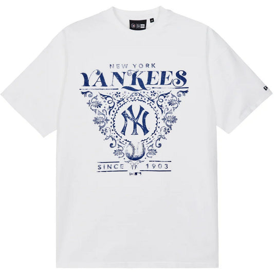 T-shirt Unisex New Era - Mlb Floral Grphc Os Tee Neyyan - Bianco