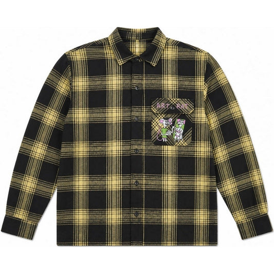 Camicie casual Uomo Volcom - Fa Ozzy Plaid Ls - Giallo