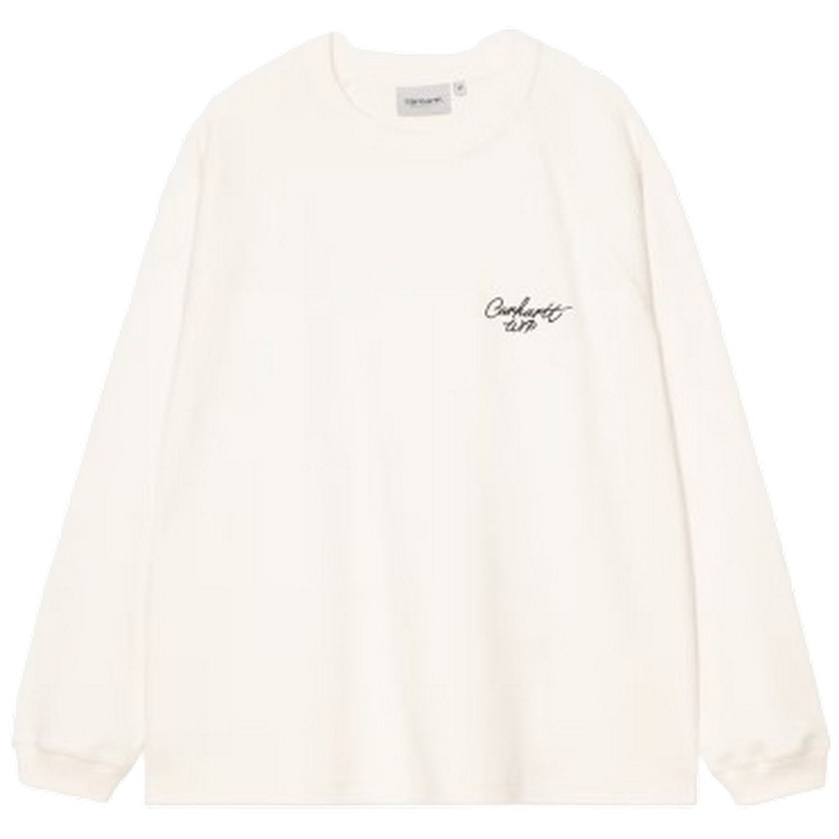 Maglie a manica lunga Uomo Carhartt Wip - L/S Signature Rib T-Shirt - Bianco