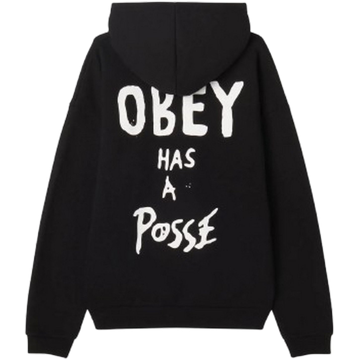 Felpe con cappuccio Uomo Obey - Obey Posse Extra Heavy Hood Fleece - Nero