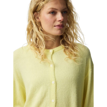 Maglie Donna Pieces - Pcnaomi Ls O-Neck Knit Cardigan Noos Bc - Giallo