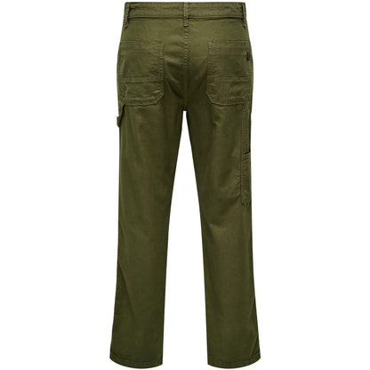 Pantaloni Uomo Only & Sons - Onsedge Carpenter Straight 0186 Pant - Verde