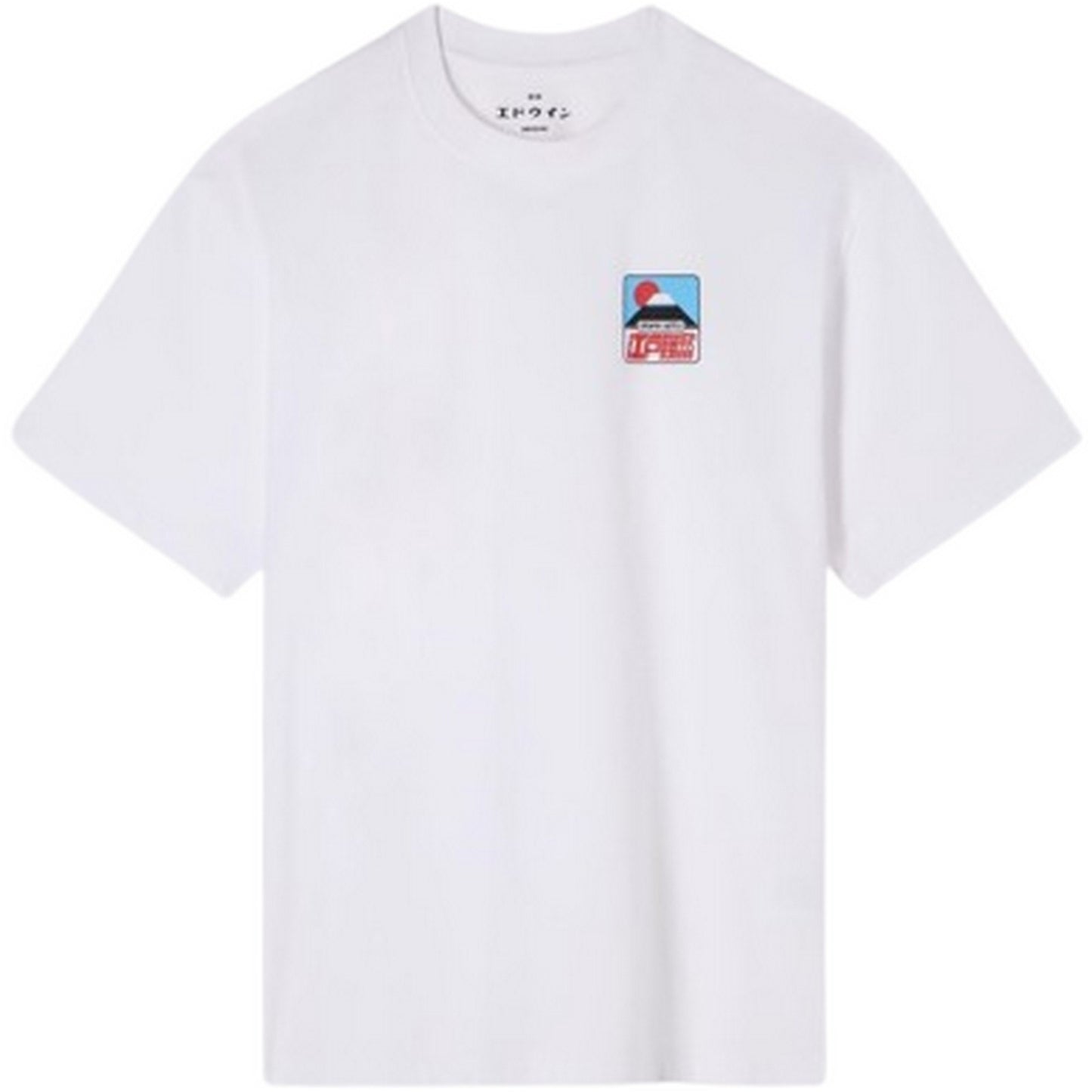 T-shirt Uomo Edwin - Sunset On Fuji San Ts Ss - Bianco