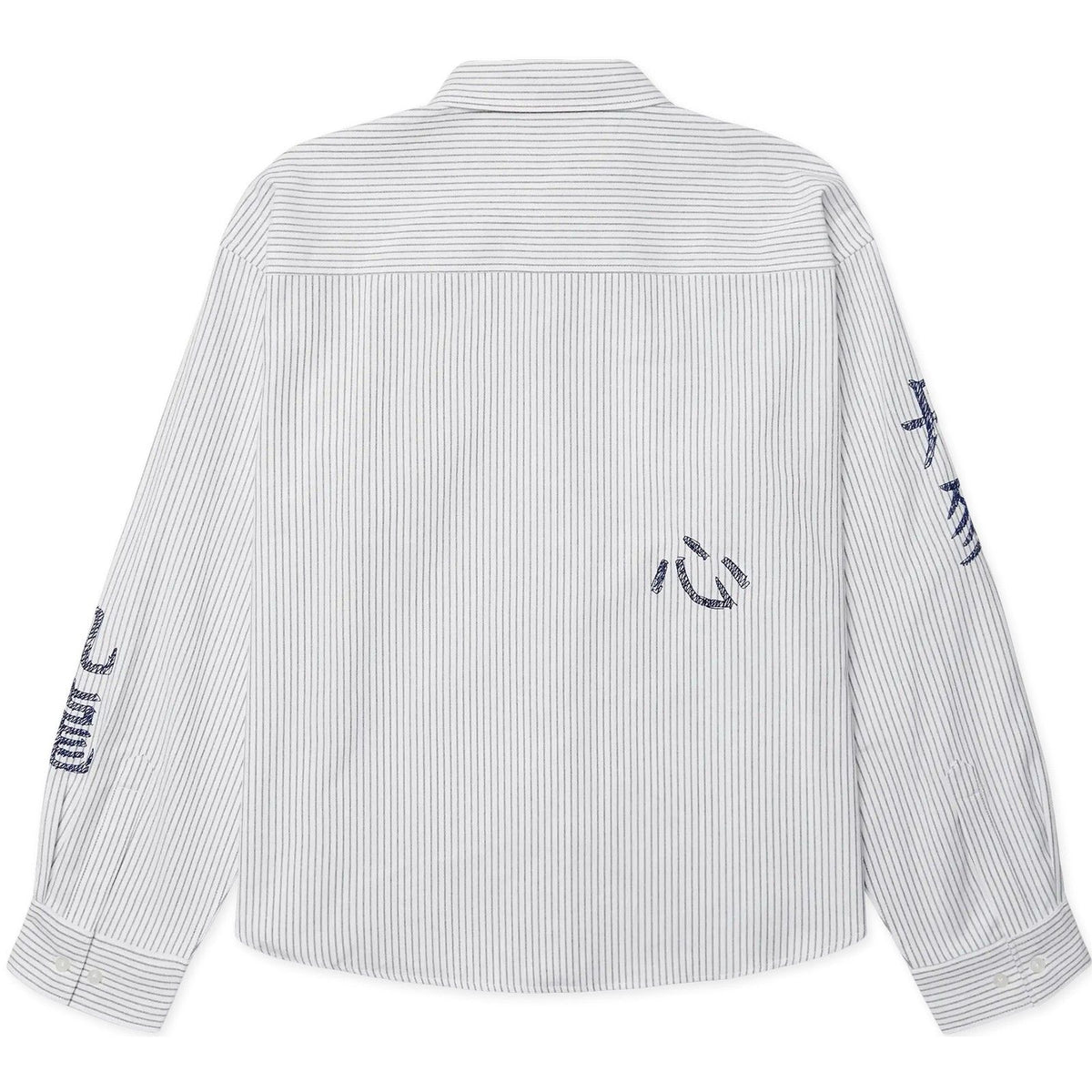Camicie casual Uomo Woodbird - WBXing Ox Writing Shirt - Bianco