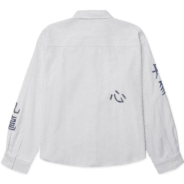 Camicie casual Uomo Woodbird - WBXing Ox Writing Shirt - Bianco
