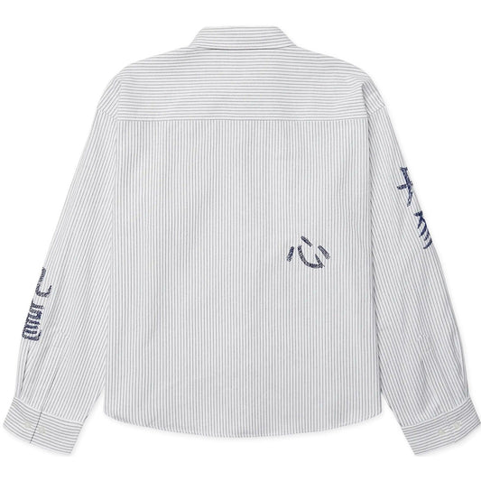Camicie casual Uomo Woodbird - WBXing Ox Writing Shirt - Bianco