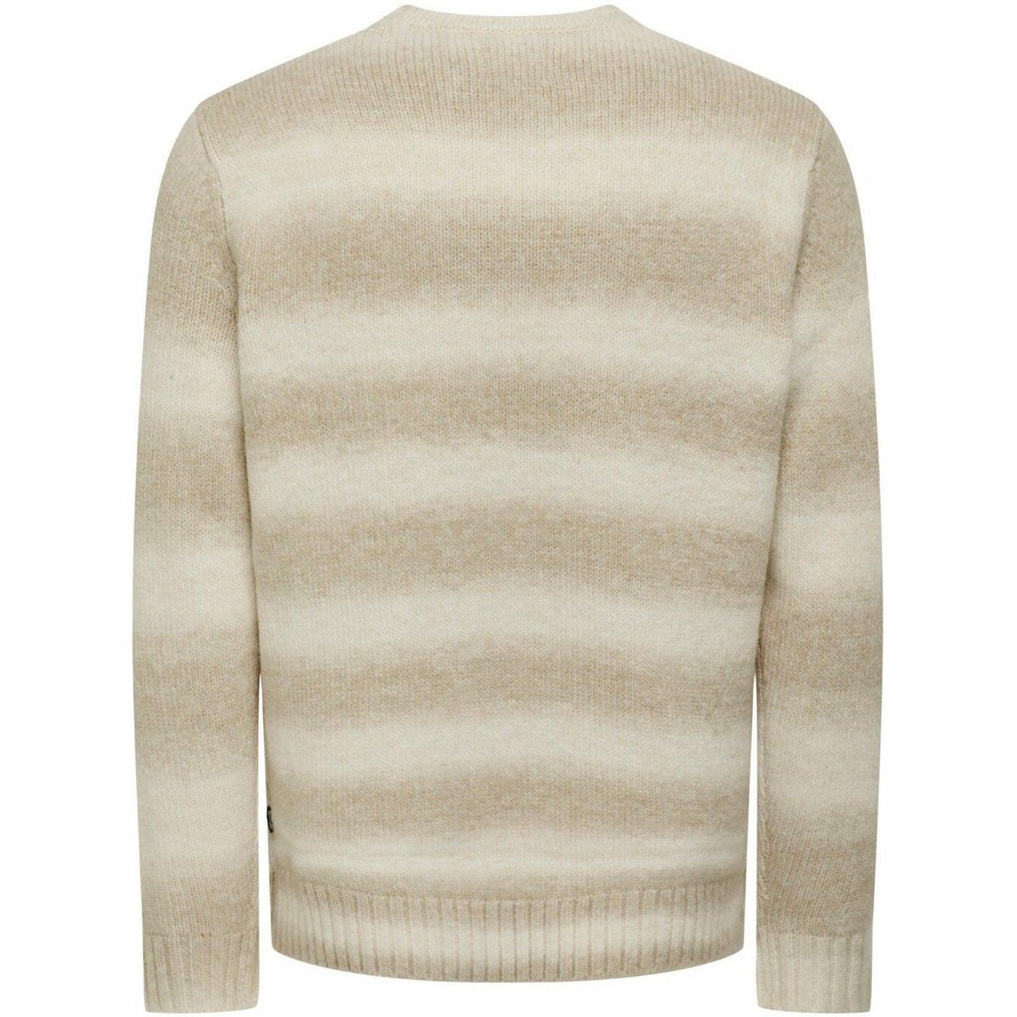 Maglioni Uomo Only & Sons - Onsmarcel Reg 3 Gradient Crew Knit - Panna