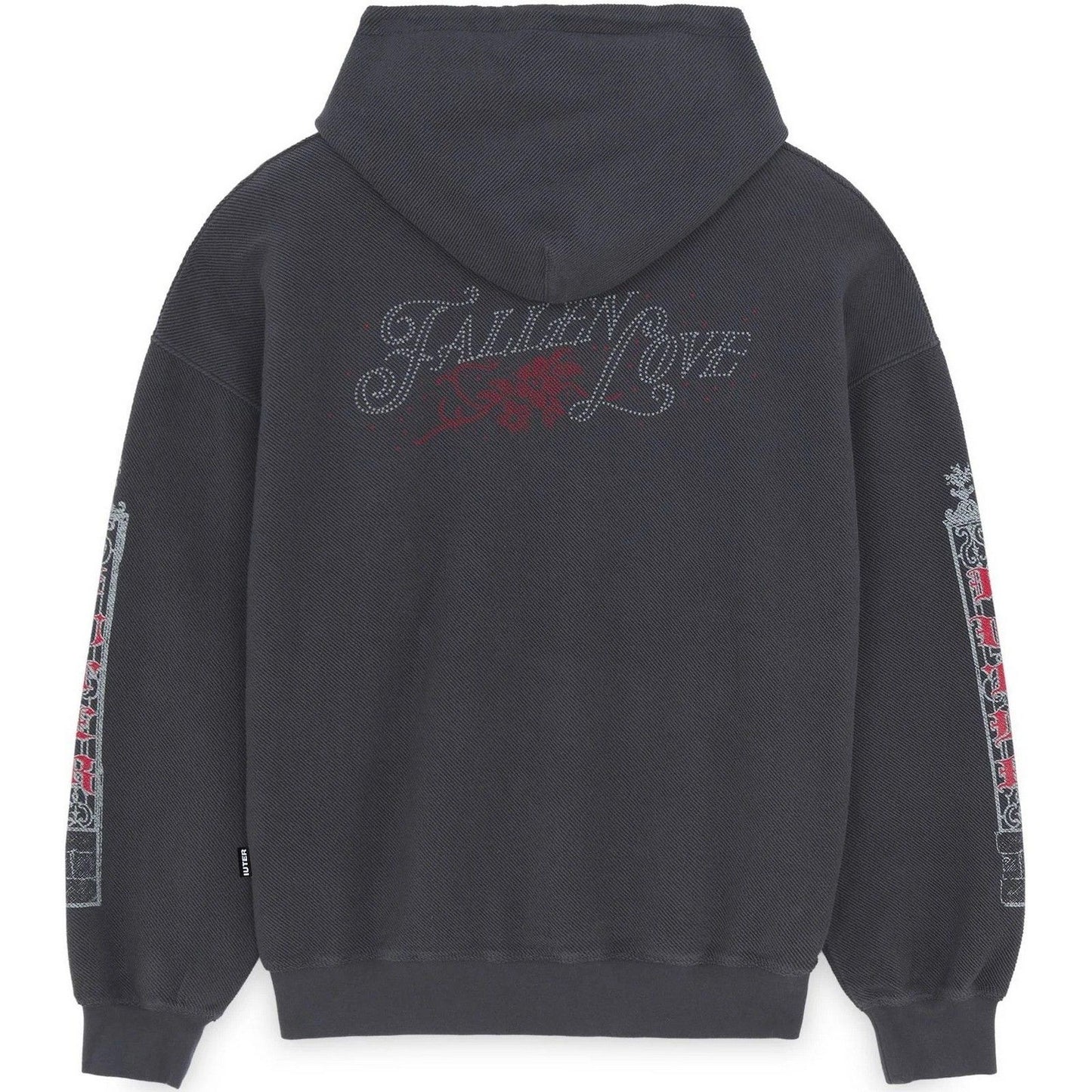 Felpe con cappuccio Uomo Iuter - Fallen Love Reverse Hoodie - Grigio