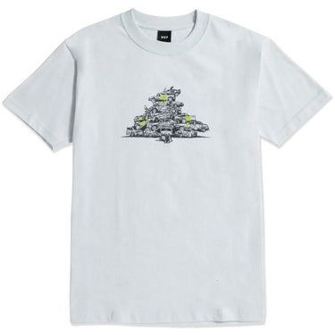 T-shirt Uomo Huf - Junkyard S/S Tee - Celeste