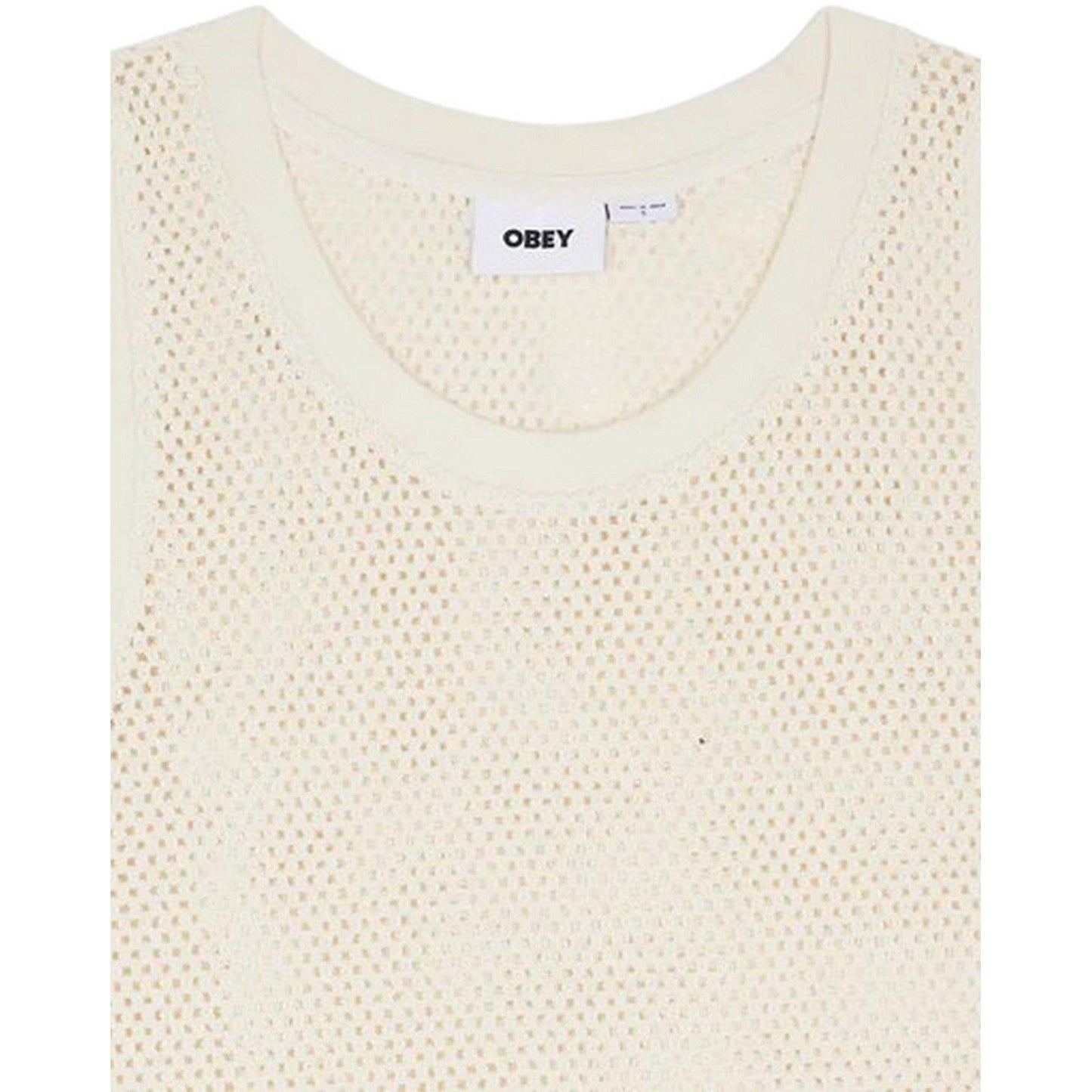 Canotte e top Donna Obey - Obey Hudson Mesh Tank - Bianco