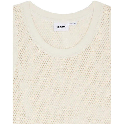 Canotte e top Donna Obey - Obey Hudson Mesh Tank - Bianco