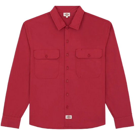 Camicie casual Uomo Dickies - Supima Work Shirt - Rosso