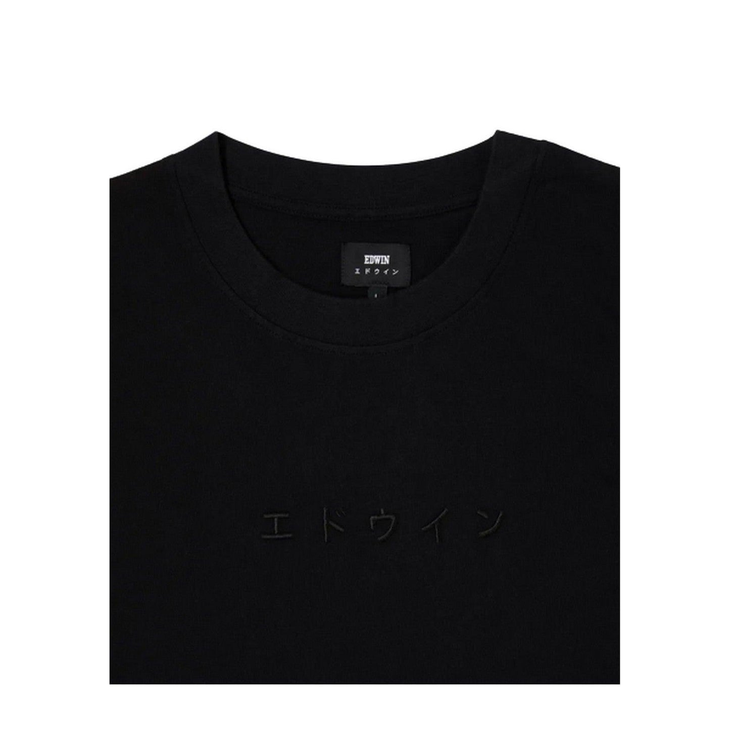 T-shirt Uomo Edwin - Katakana Embroidery Ts - Nero