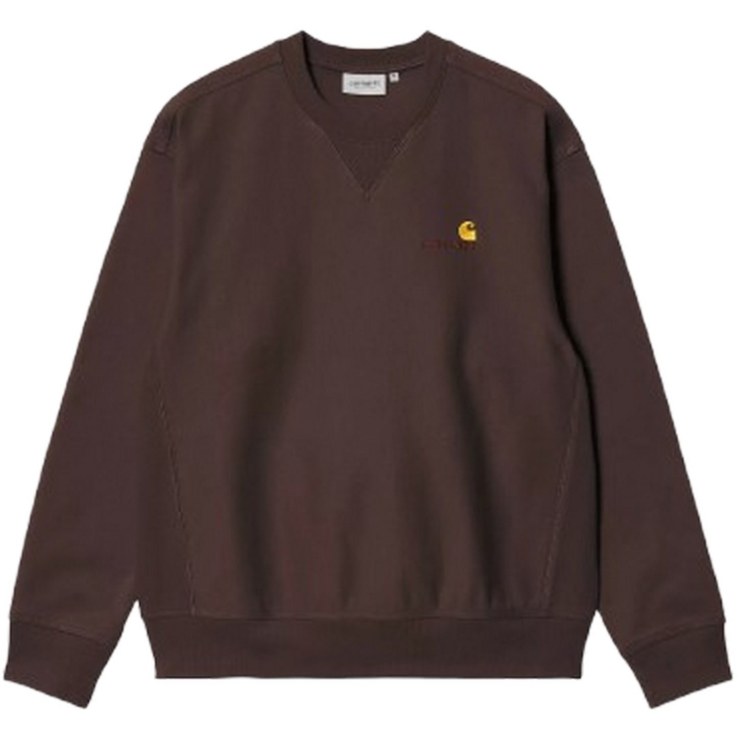 Felpe senza cappuccio Uomo Carhartt Wip - American Script Sweat - Marrone