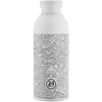 Thermos per bibite Unisex 24bottles - FRA! x 24BOTTLES-WHITE - Bianco