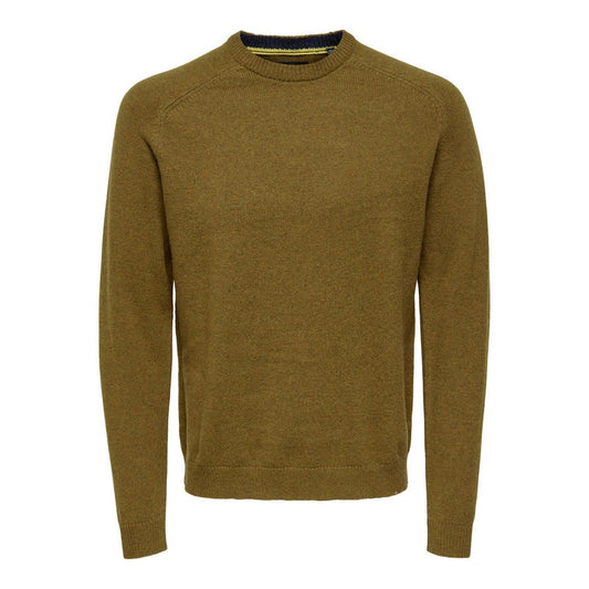 Maglioni Uomo Only & Sons - Onsedward Reg 7 Wool Crew Knit - Marrone