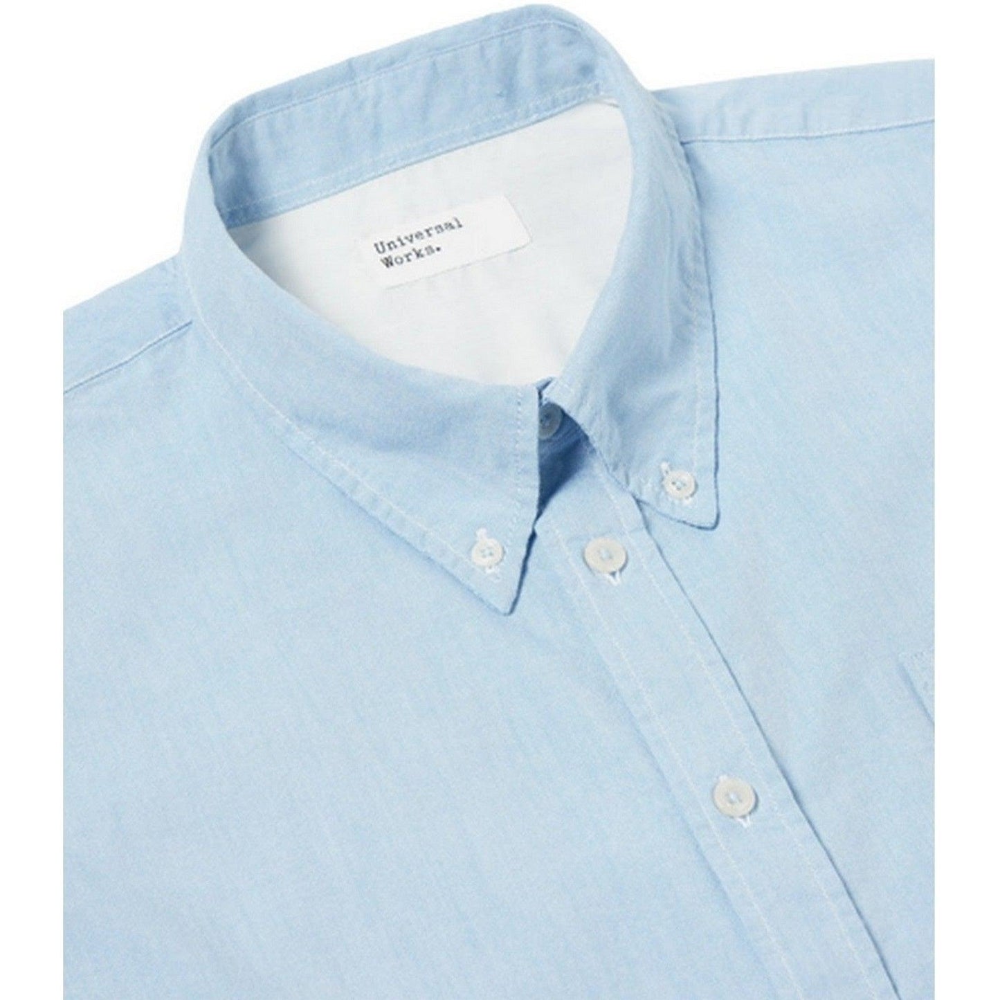 Camicie casual Uomo Universal Works - Daybrook Shirt - Celeste