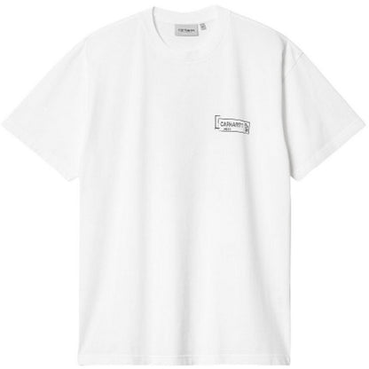 T-shirt Uomo Carhartt Wip - S/S Stamp T-Shirt - Bianco