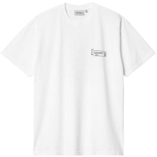 T-shirt Uomo Carhartt Wip - S/S Stamp T-Shirt - Bianco