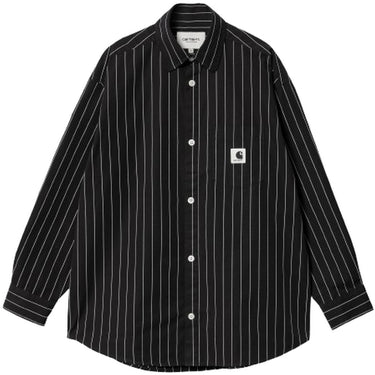 Camicie Donna Carhartt Wip - W' L/S Orlean Shirt - Nero