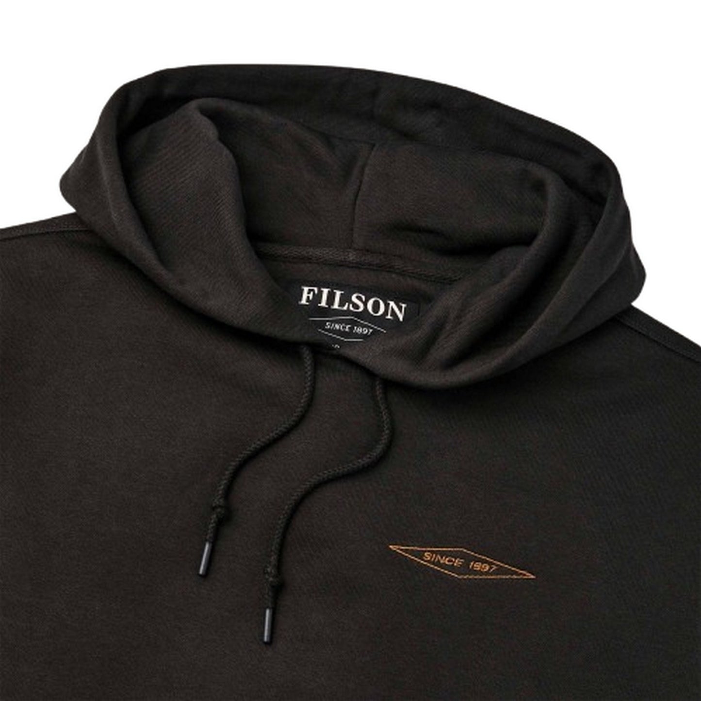 Felpe con cappuccio Uomo Filson - Prospector Embroidered Hoodie - Nero