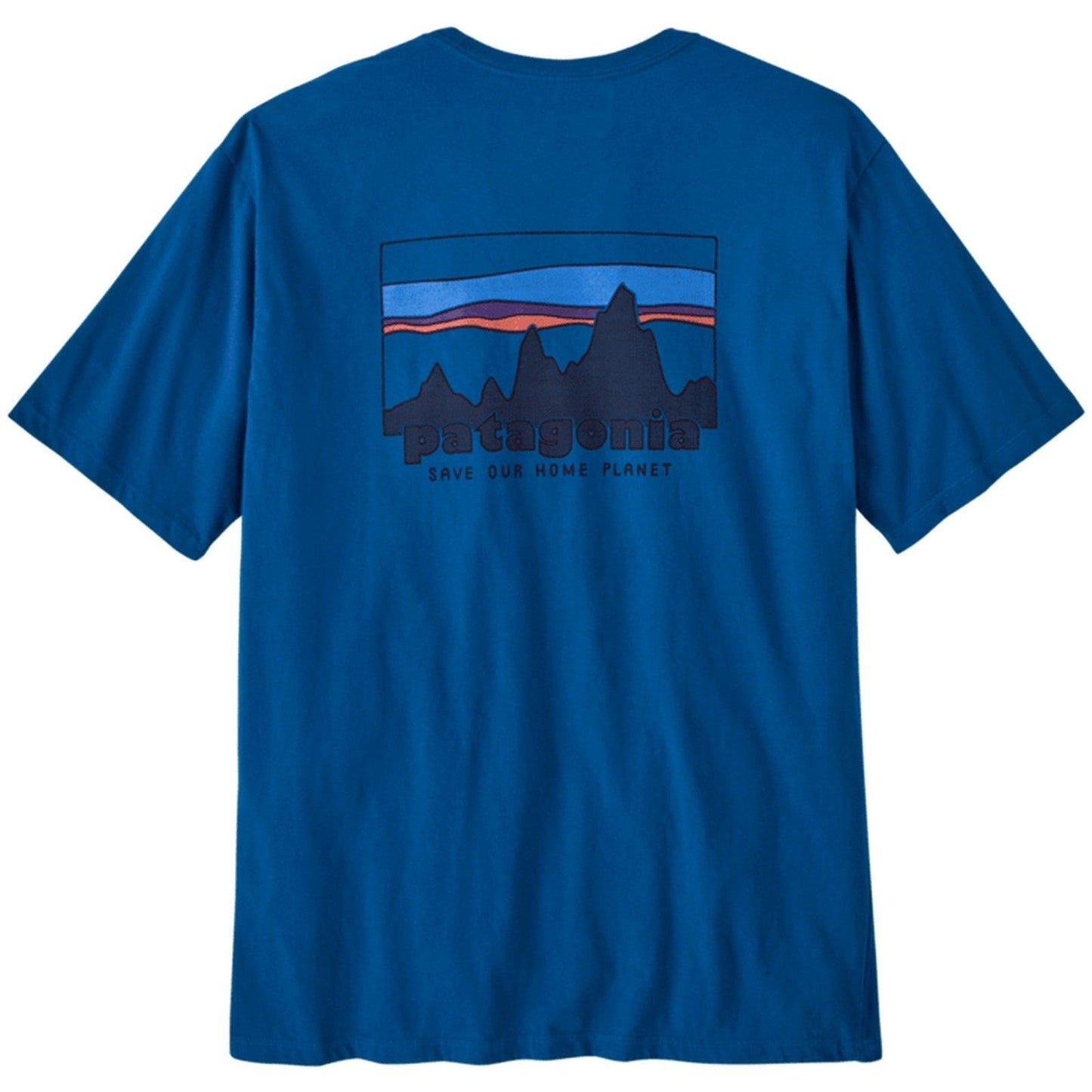 T-shirt Uomo Patagonia - M's '73 Skyline Organic T-Shirt - Blu