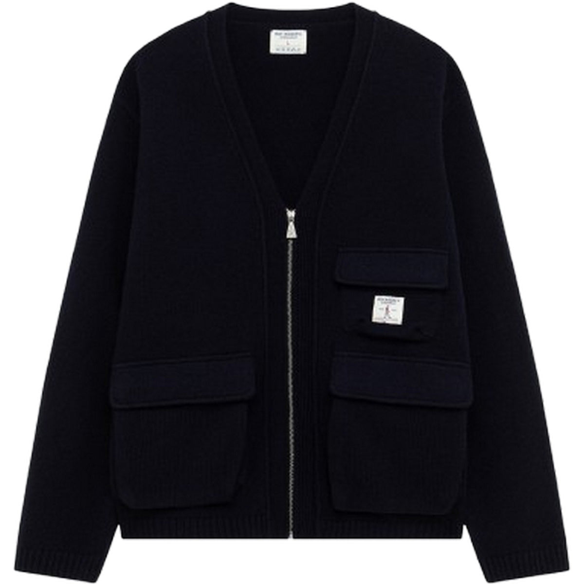 Cardigan Uomo Roy Roger's - Cardigan utility knit - Blu