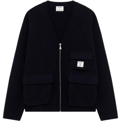 Cardigan Uomo Roy Roger's - Cardigan utility knit - Blu