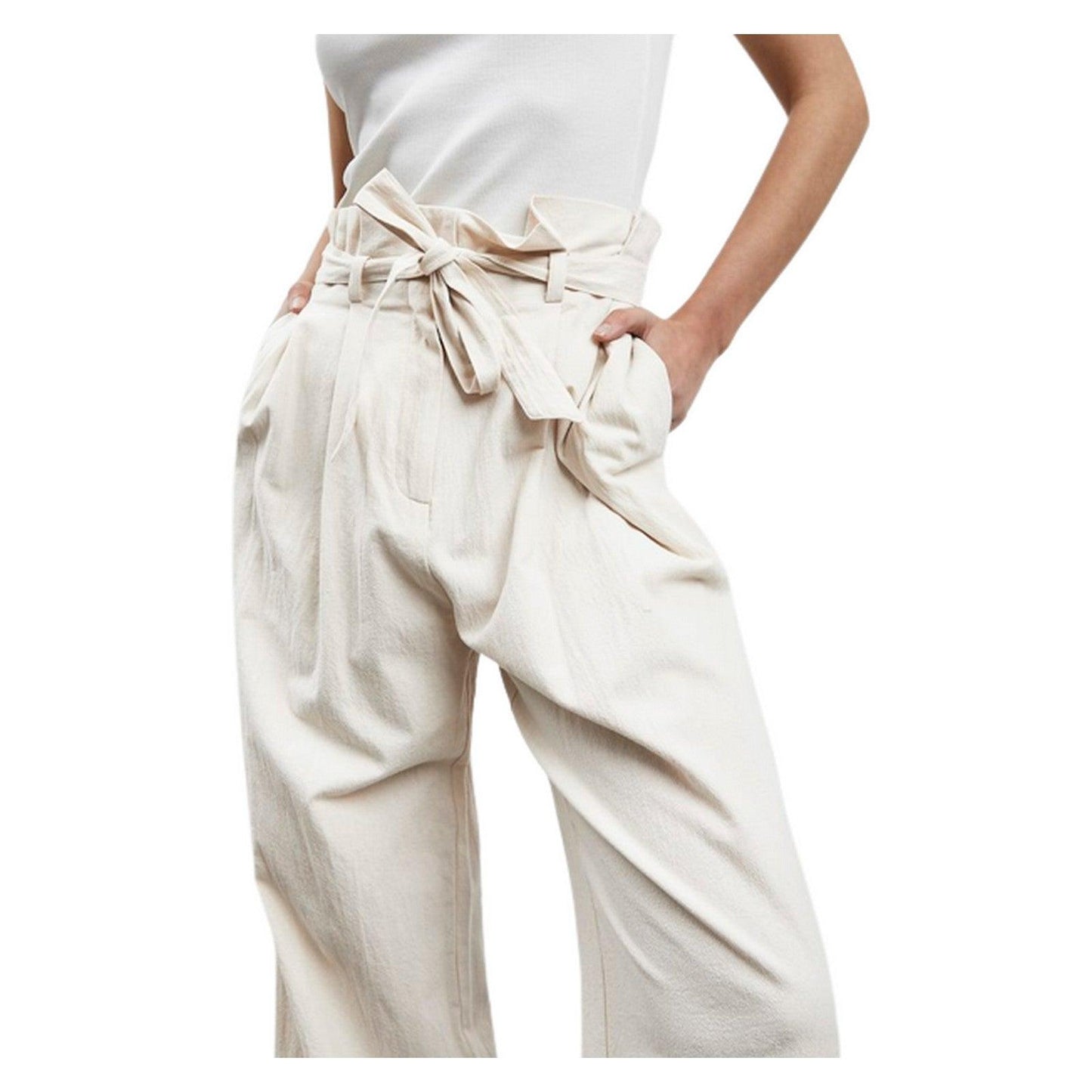 Pantaloni Donna Ichi - Ihyahya Pa Fl - Beige