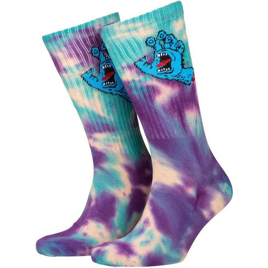 Calze Uomo Santa Cruz - Screaming Hand Tie Dye Sock - Multicolore