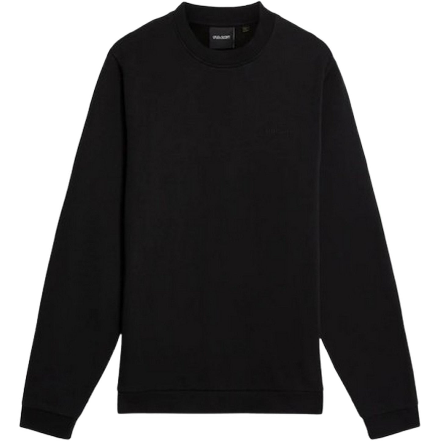 Maglie a manica lunga Uomo Lyle & Scott - Logo Brushback Crew Neck Sweat - Nero
