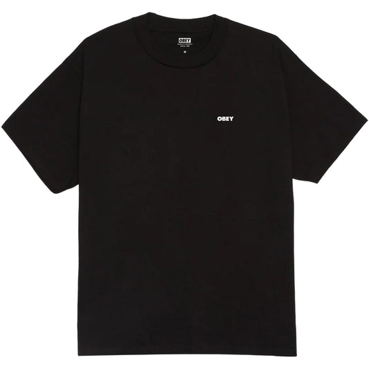 T-shirt Uomo Obey - Obey Helping Hand Tee - Nero