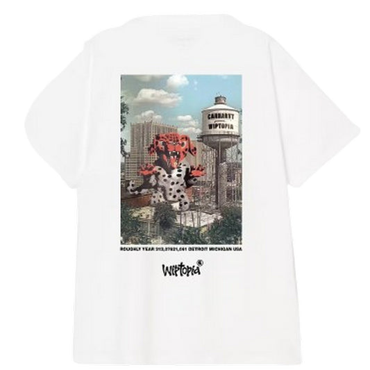 T-shirt Uomo Carhartt Wip - S/S Wiptopia T-Shirt - Bianco