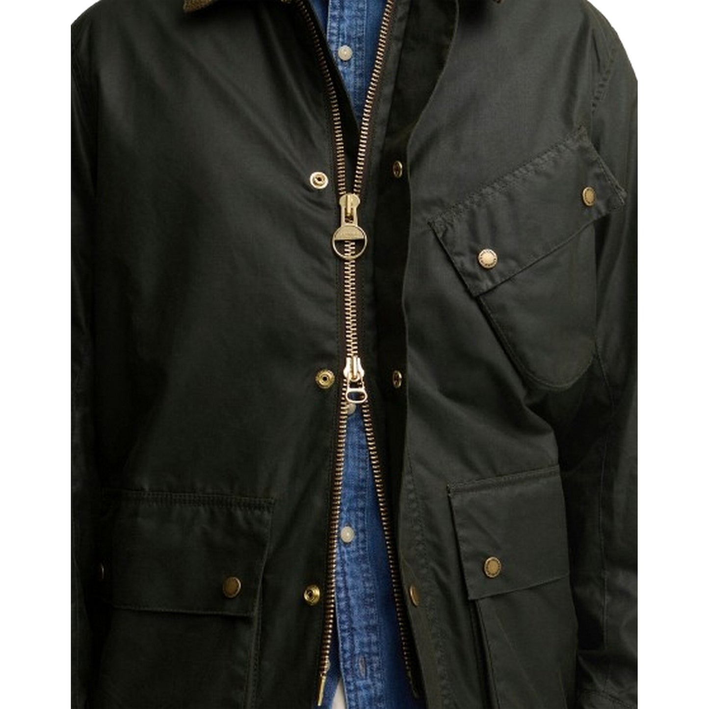 Giacche Uomo Barbour International - Brake Line Wax Jacket - Verde