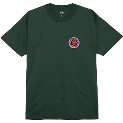 T-shirt Uomo Obey - Obey Peace Wheel Tee - Verde