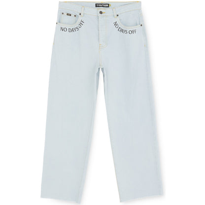 Pantaloni Uomo Iuter - Fringed Baggy Denim Pants - Blu
