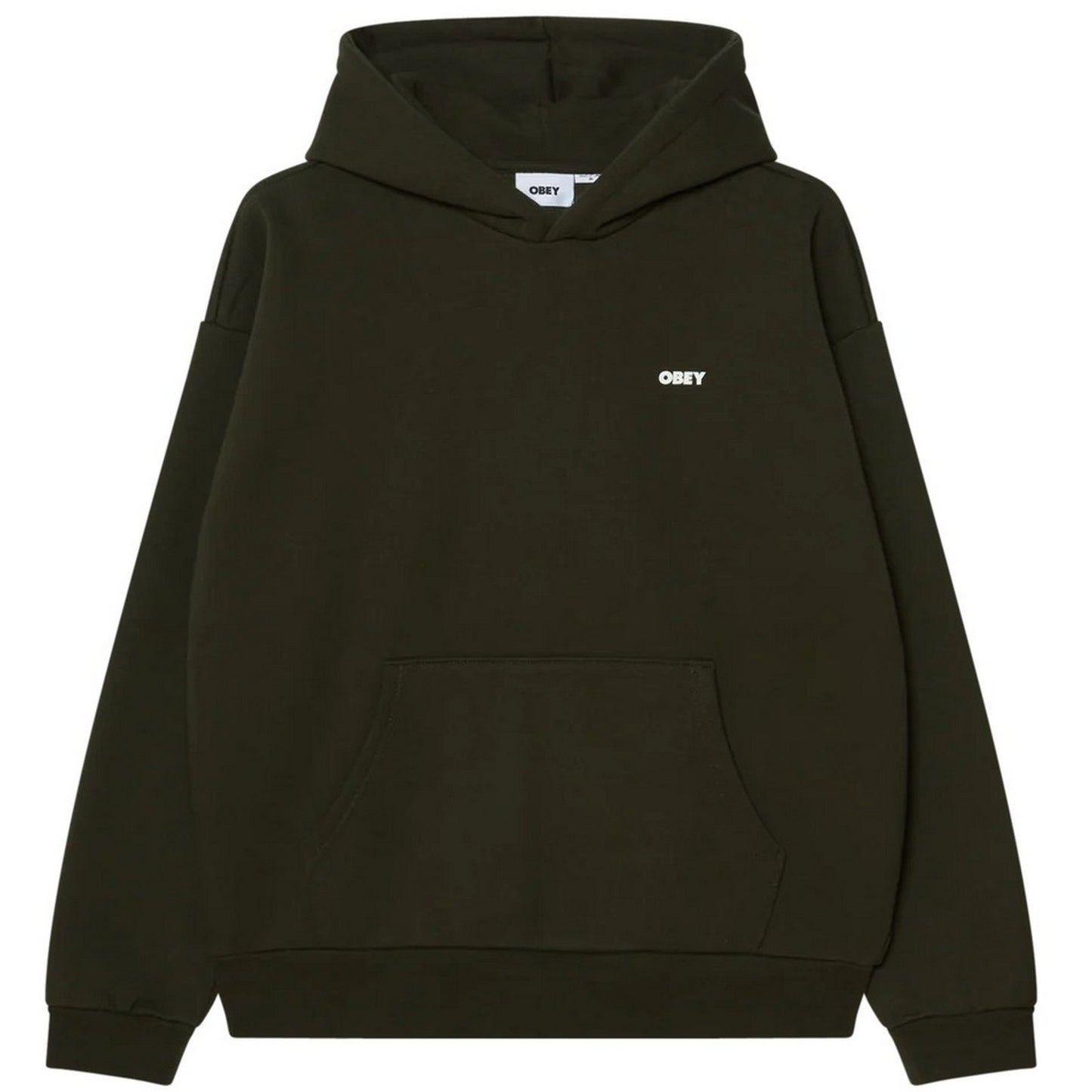 Felpe con cappuccio Uomo Obey - Bold Icon Extra Heavy Hood Fleece - Verde