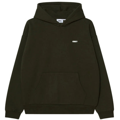 Felpe con cappuccio Uomo Obey - Bold Icon Extra Heavy Hood Fleece - Verde