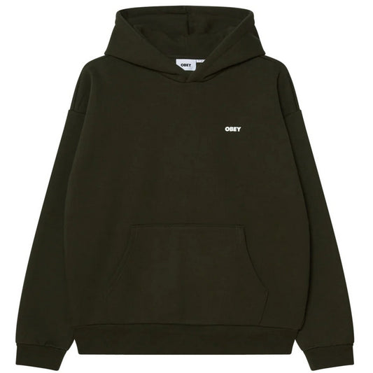 Felpe con cappuccio Uomo Obey - Bold Icon Extra Heavy Hood Fleece - Verde