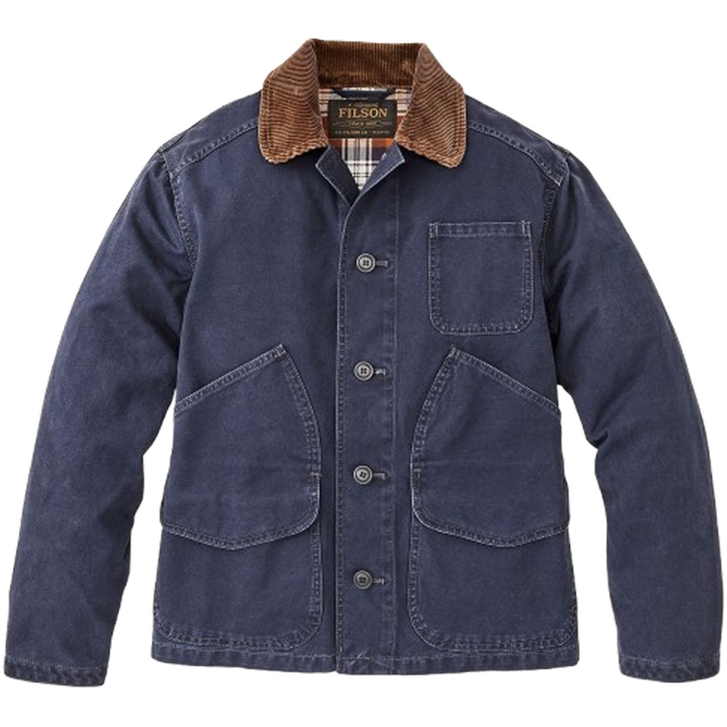 Giacche Uomo Filson - Canvas Outfitter Jacket - Blu