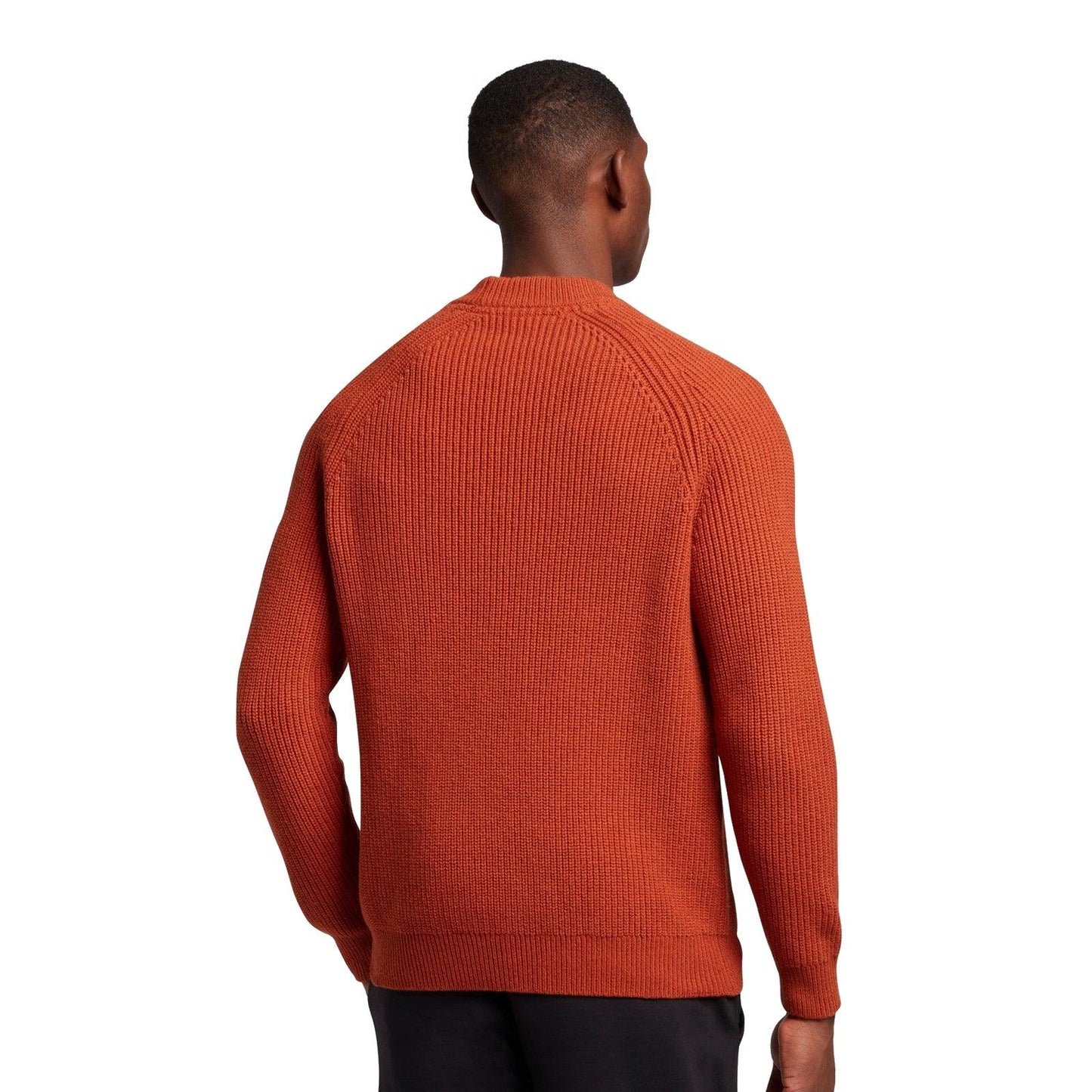 Maglioni Uomo Lyle & Scott - Shaker Stitch Mock Neck Jumper - Arancione