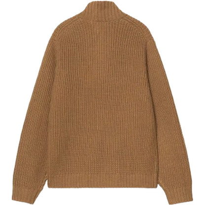 Maglioni Uomo Carhartt Wip - Detroit Half Zip Sweater - Marrone