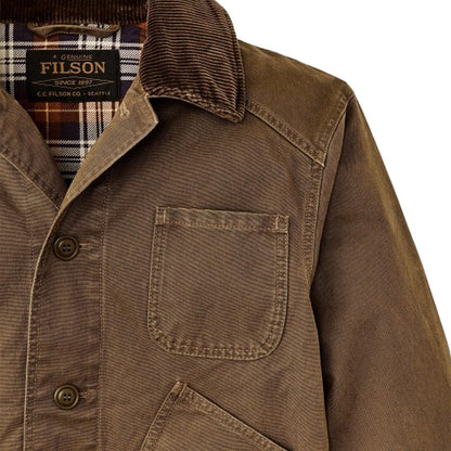 Giacche Uomo Filson - Canvas Outfitter Jacket - Marrone